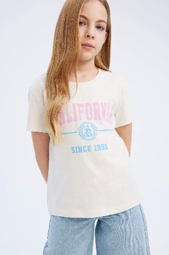 Resim Defacto Kız Çocuk Kısa Kol T-shirt D8541A8/ER85