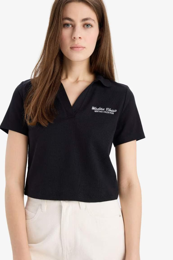 Resim Defacto Kadın T-shirt E5150AX/BK81