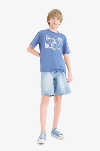 Resim Defacto Erkek Çocuk Kısa Kol T-shirt E6309A8BE341