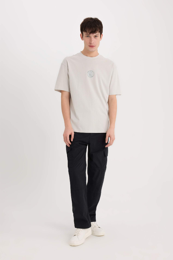 Resim Defacto Erkek  T-shirt D9342AXGR503