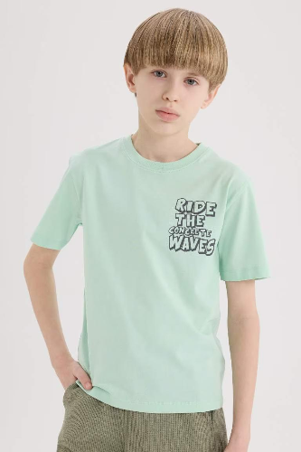 Resim Defacto Erkek Çocuk Kısa Kol T-shirt E0168A8/TR123