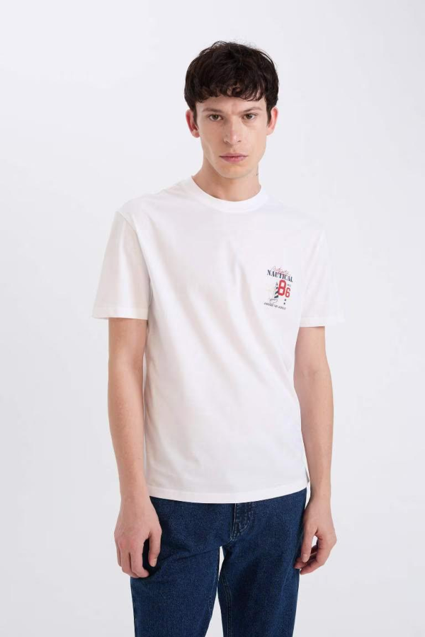 Resim Defacto Erkek  T-shirt D9357AXWT34