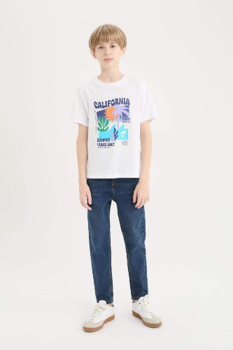 Resim Defacto Erkek Çocuk Kısa Kol T-shirt E0093A8WT34