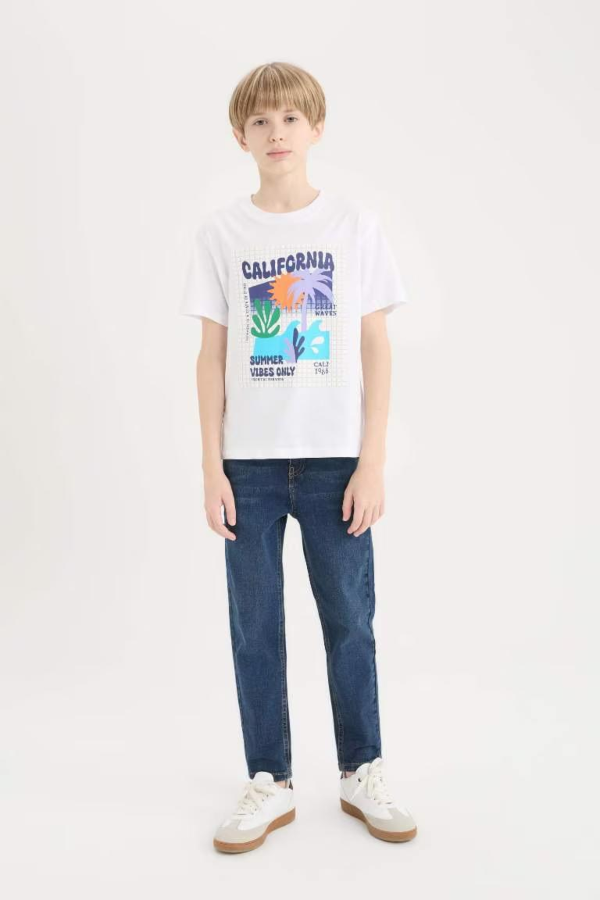 Resim Defacto Erkek Çocuk Kısa Kol T-shirt E0093A8WT34