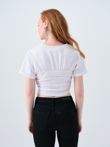 Resim Loft Kadın Slim Fit T-Shirt Lf2039479