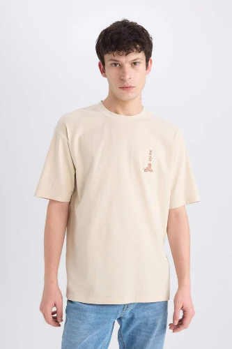Resim Defacto Erkek  T-shirt E0906AXBG403