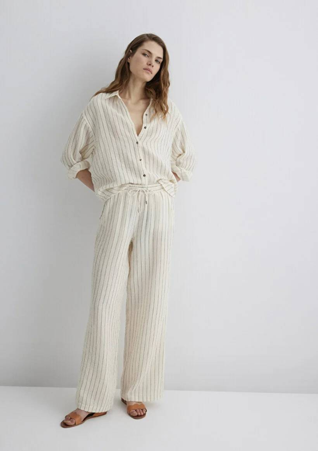 Resim Mavi Wide Leg Kadın  Kanvas Pantolon M1010696-87977
