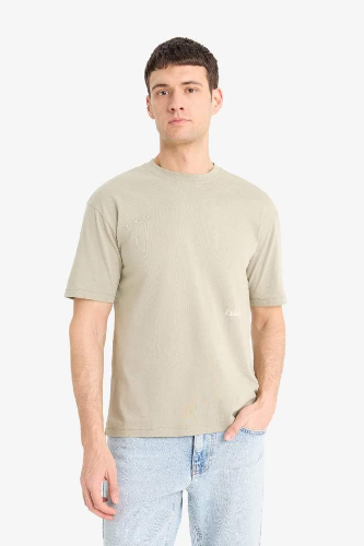 Resim Defacto Erkek  T-shirt E3256AXKH488