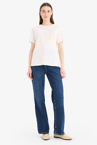Resim Defacto Kadın T-shirt F1152AX/ER105