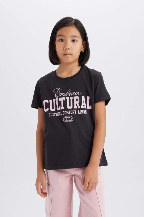 Resim Defacto Kız Çocuk  T-shirt D8545A8BK56
