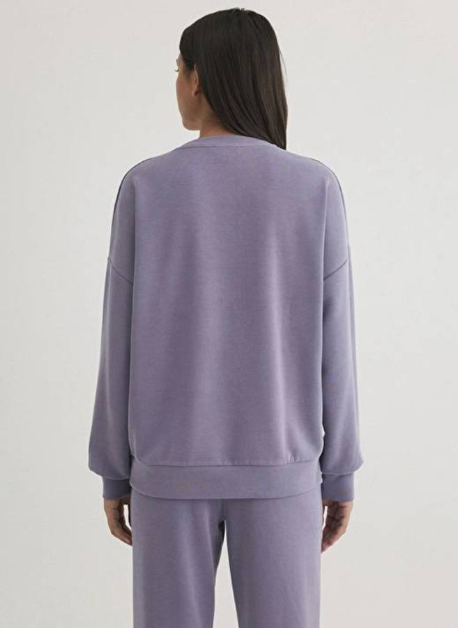 Resim Mavi Oversize Kadın Sweat M168837-89201