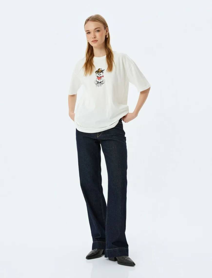 Resim Koton Kadın T-shirt 5SAL10099IK