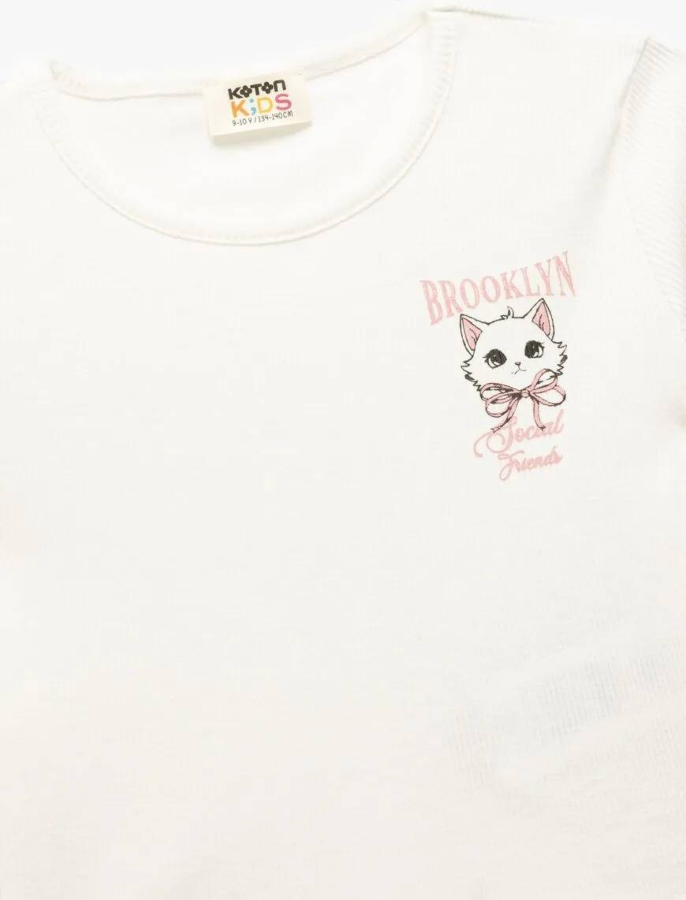Resim Koton Kız Çocuk T-shirt 5SKG10462AK