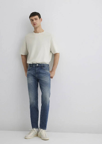 Resim Mavi Tapered Erkek  Jean Pantolon M0081089655