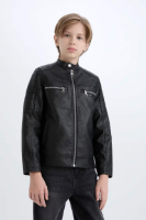 Resim Defacto Erkek Çocuk Deri Mont D5909A8/BK27