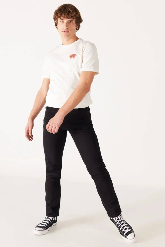 Resim Wrangler W12S Texas Slim Erkek Kanvas Pantolon W12SEA001
