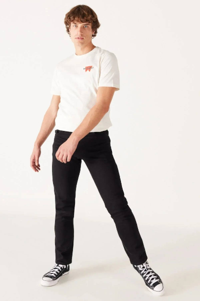 Resim Wrangler W12S Texas Slim Erkek Kanvas Pantolon W12SEA001