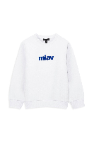 Resim Mavi Mıav Baskılı Erkek Çocuk Sweat M6610031-620