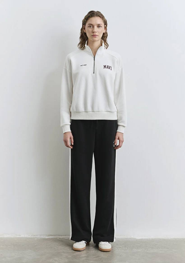 Resim Mavi Logo Baskılı Kadın Sweat M1S10373-70057