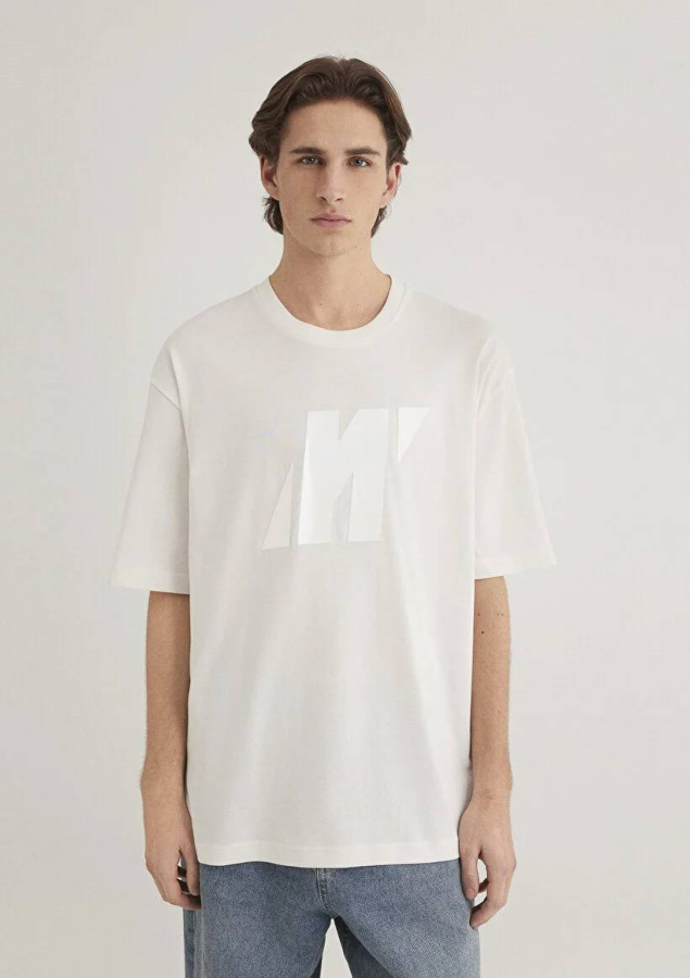 Resim Mavi Erkek T-shirt