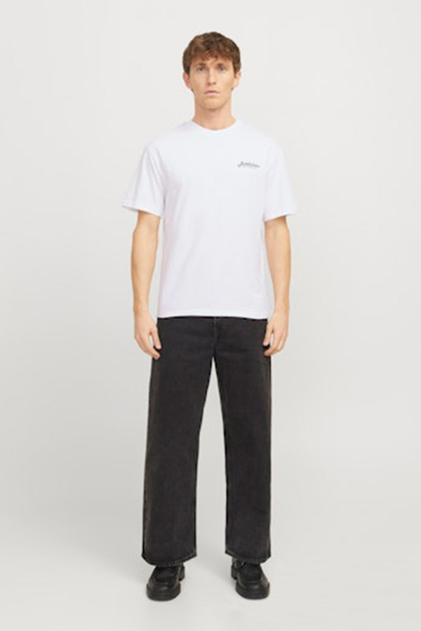 Resim Jack & Jones Jjbeau Tee Ss Frontprınt Crew Neck Ln Erkek T-shirt 12275012