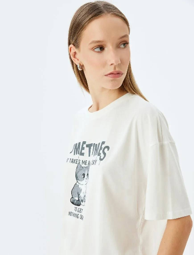 Resim Koton Kadın T-shirt 5SAL10178IK