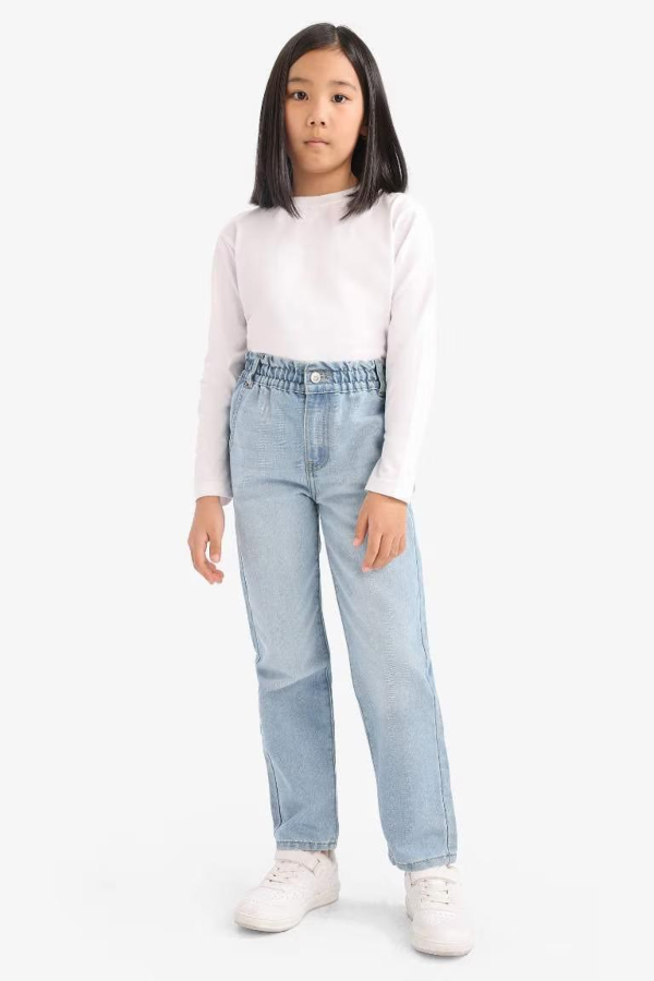 Resim Defacto Kız Çocuk  Jean Pantolon E6181A8/NM39