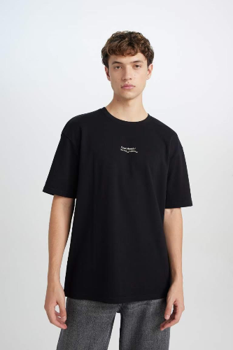 Resim Defacto Erkek  T-shirt D5494AX/BK81