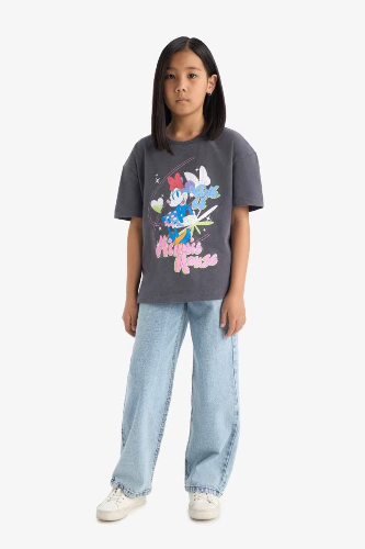 Resim Defacto Kız Çocuk Kısa Kol T-shirt E2617A8/AR148