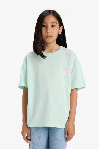 Resim Defacto Kız Çocuk Kısa Kol T-shirt E0357A8/TR101