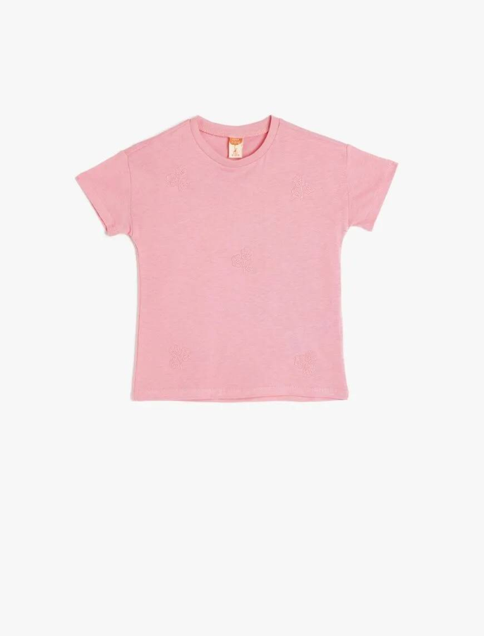 Resim Koton Kız Bebek Kısa Kol T-shirt 5SMG10063AK