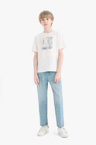 Resim Defacto Erkek Çocuk Kısa Kol T-shirt E0182A8WT32