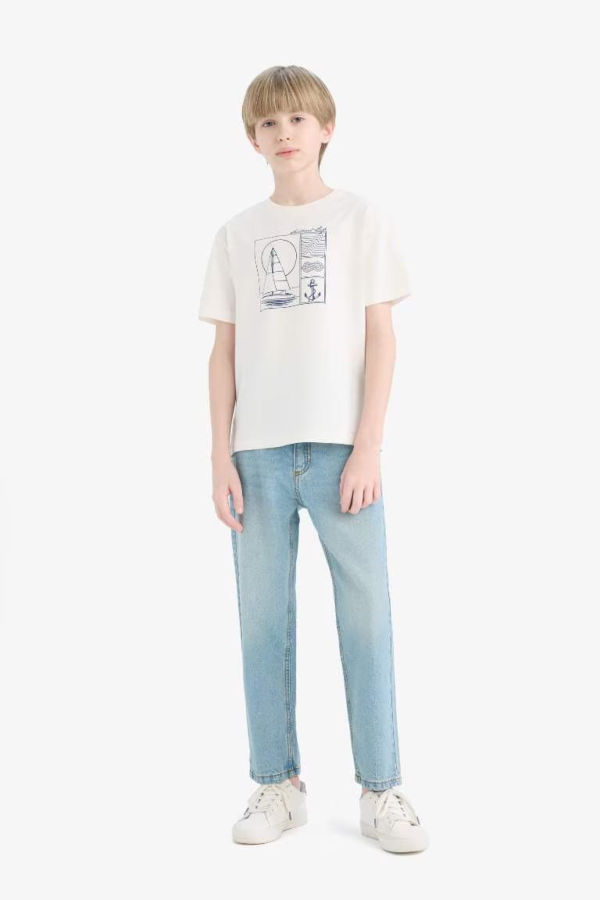 Resim Defacto Erkek Çocuk Kısa Kol T-shirt E0182A8WT32
