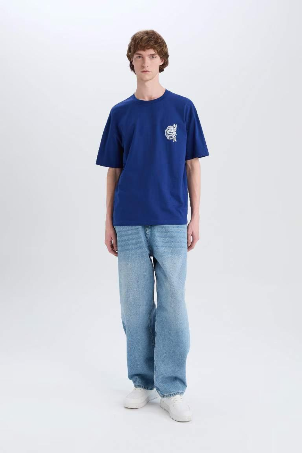 Resim Defacto Erkek T-shirt D6156AX/BE753