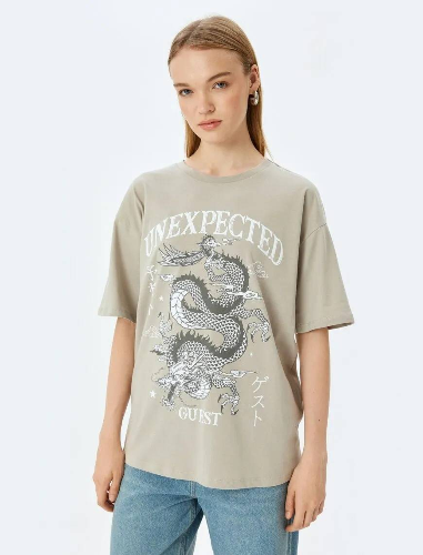 Resim Koton Kadın T-shirt 5SAL10176IK