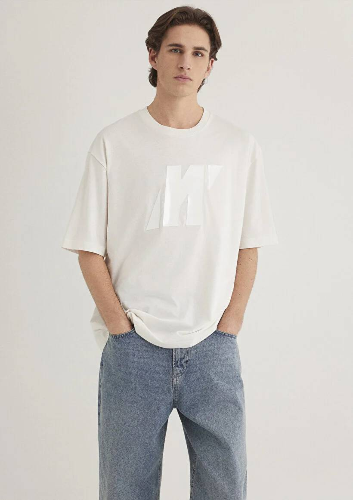 Resim Mavi Erkek T-shirt