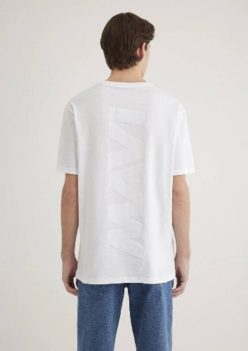 Resim Mavi Mavi Baskılı Erkek T-Shirt M0611313-620
