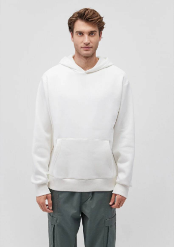 Resim Mavi Kapüşonlu  Loose Erkek Sweat M0S10275-70057