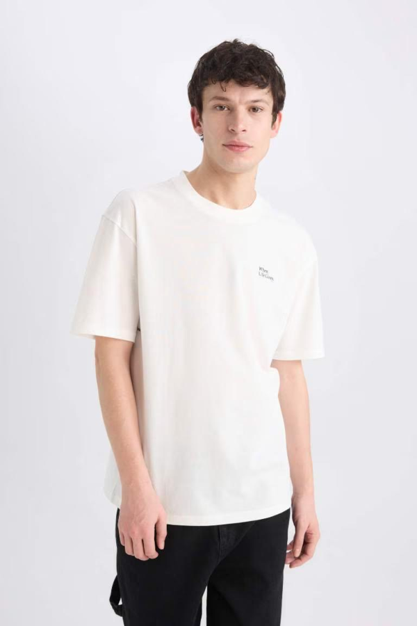 Resim Defacto Erkek  T-shirt E0910AXER105