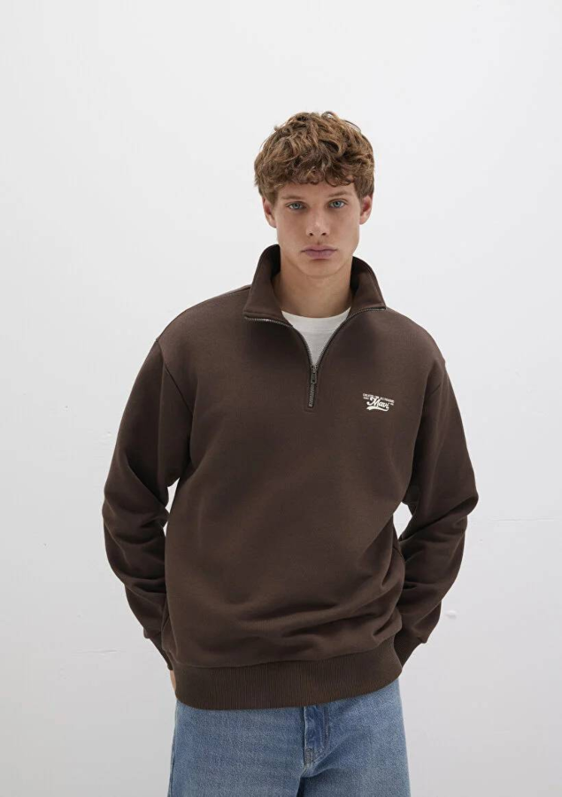 Resim Mavi Logo Erkek Sweat M0S10465-88067