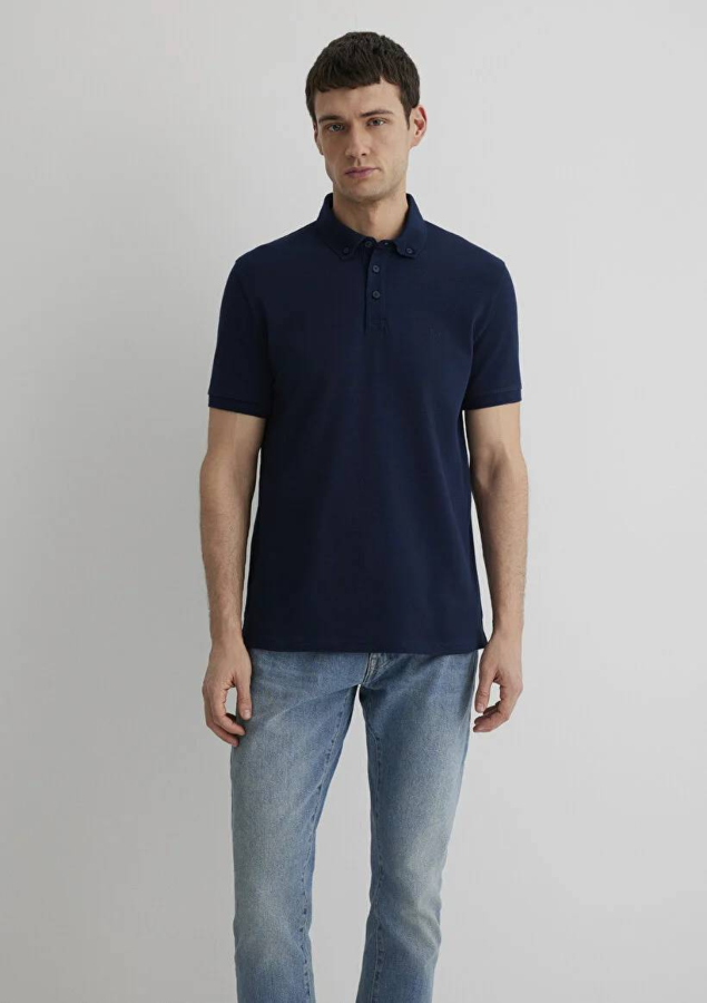 Resim Mavi Polo Erkek T-Shirt M063247-28417