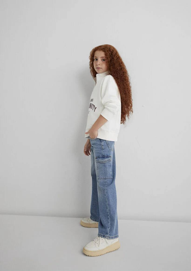 Resim Mavi Lina Lt Kız Çocuk Jean Pantolon M7010723-90879