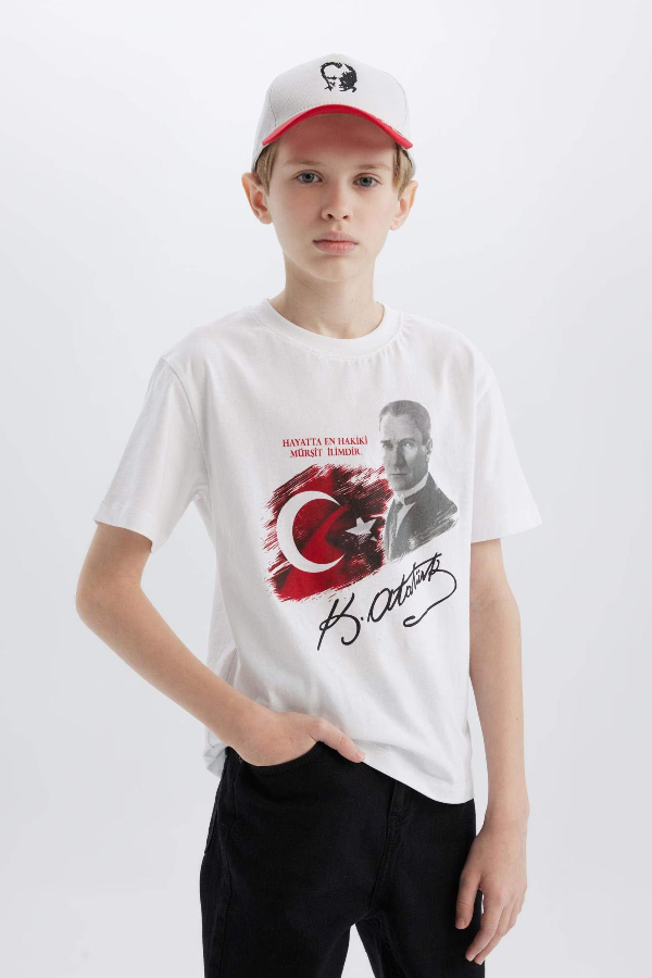 Resim Defacto Erkek Çocuk Kısa Kol T-shirt E0812A8WT34