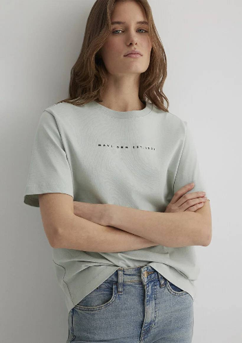 Resim Mavi Logo Kadın T-Shirt M1613147-70148