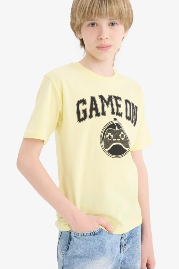 Resim Defacto Erkek Çocuk Kısa Kol T-shirt F0182A8YL75
