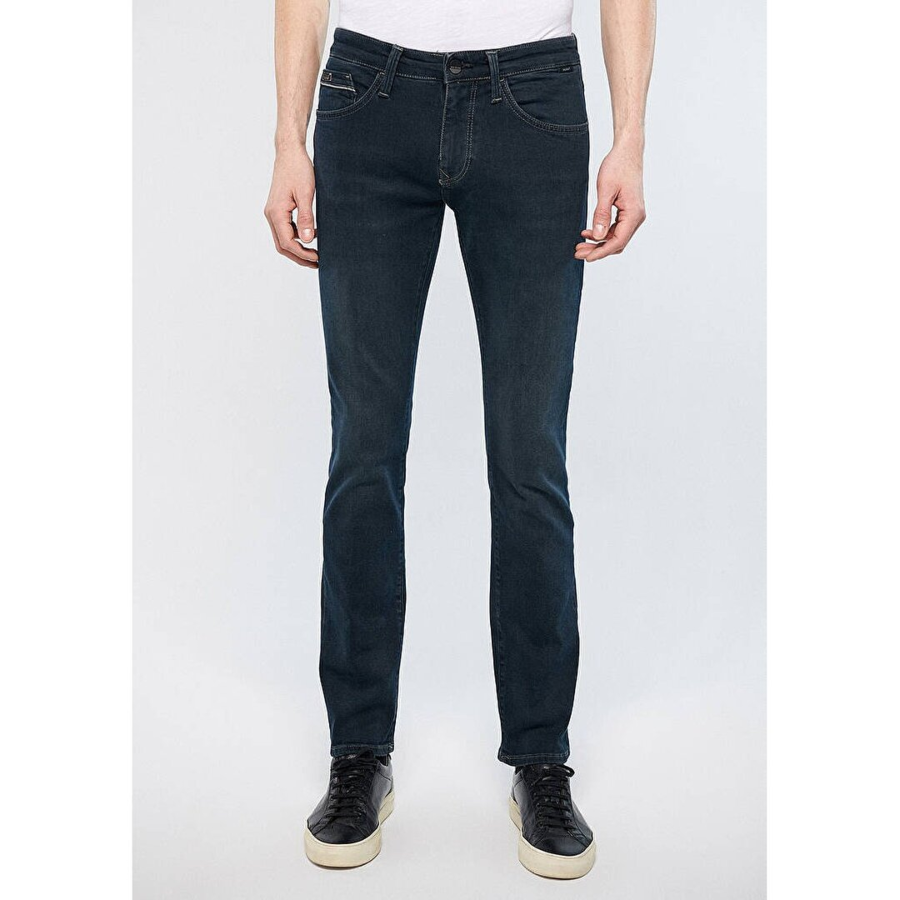 Resim Mavi Marcus Slim Straight Erkek Jean Pantolon M0035126972