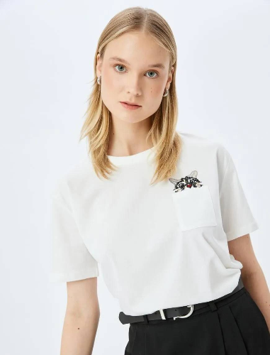 Resim Koton Kadın T-shirt 5SAL10042IK