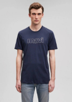 Resim Mavi Erkek T-shirt