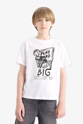 Resim Defacto Erkek Çocuk Kısa Kol T-shirt F0170A8WT34
