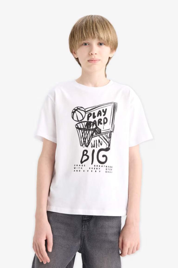Resim Defacto Erkek Çocuk Kısa Kol T-shirt F0170A8WT34